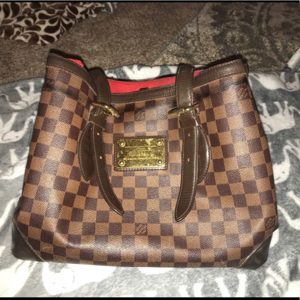 Authentic Louis Vuitton Damier Ebene Hamstead PM